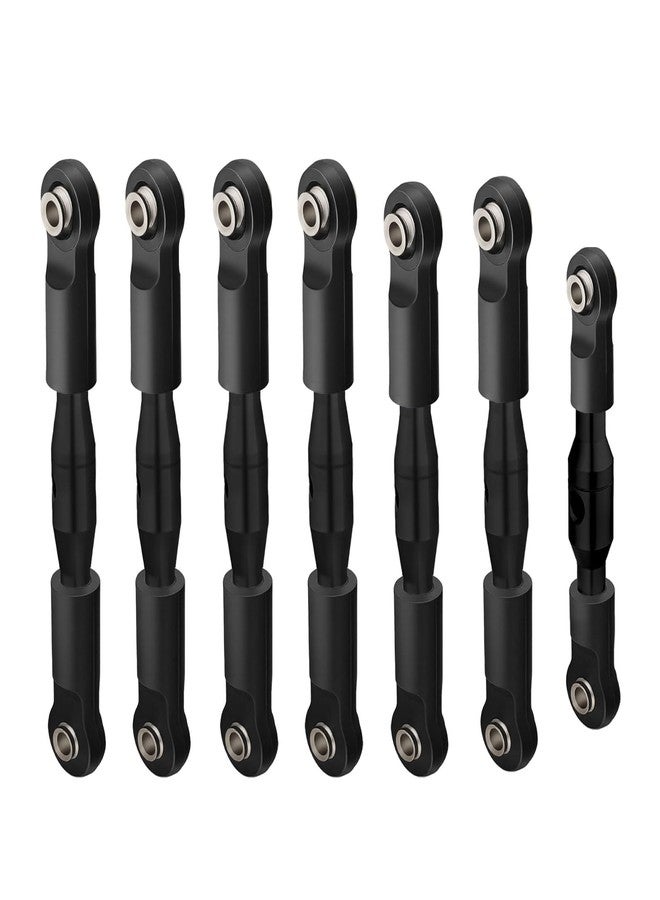 NMNRC Alum Blod Turnbuckles Toe Camber Links Kit Compatible with 1/10 Slash 2WD/Stampede 2WD/Rustler 2WD/Bandit 2WD Series Upgrades Part Black - Image 1